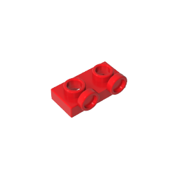 Placa, Modificada 1 x 2 con 2 puntos salientes Invertida-MyGobricksEs