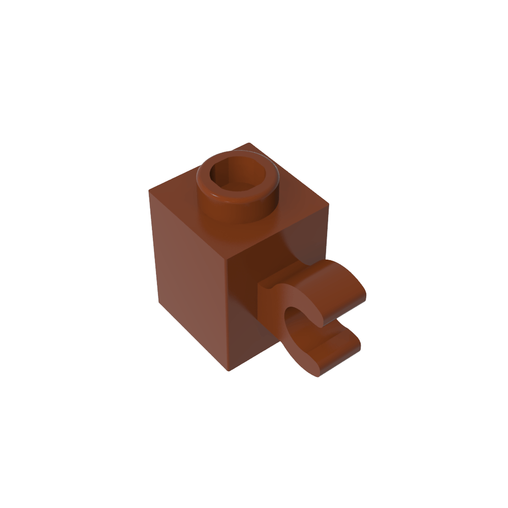 Ladrillo Especial 1 x 1 con Clip Horizontal-MyGobricksEs