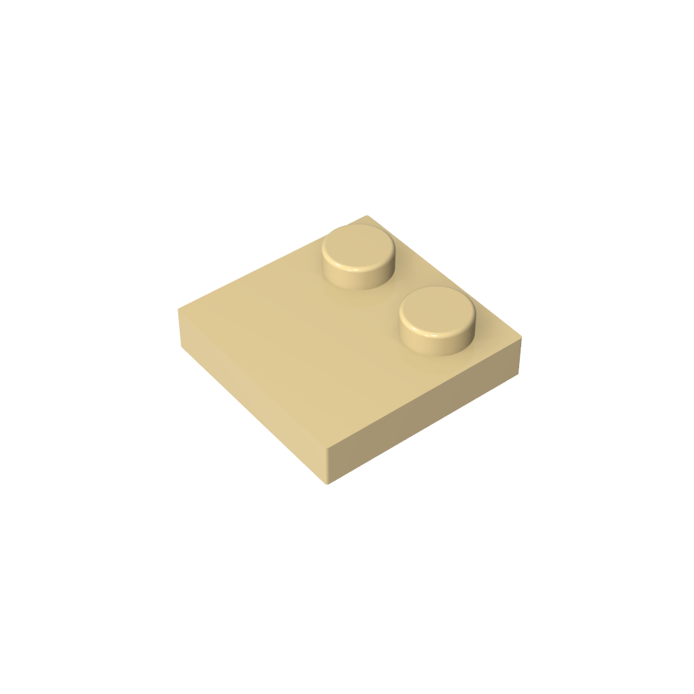 Placa Especial 2 x 2 con Solo 2 tacos-MyGobricksEs