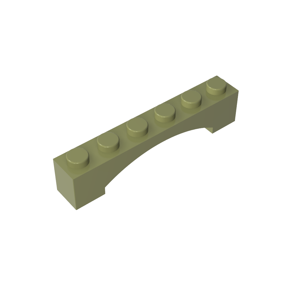 Arco de Ladrillo 1 x 6 Arco Elevado-MyGobricksEs