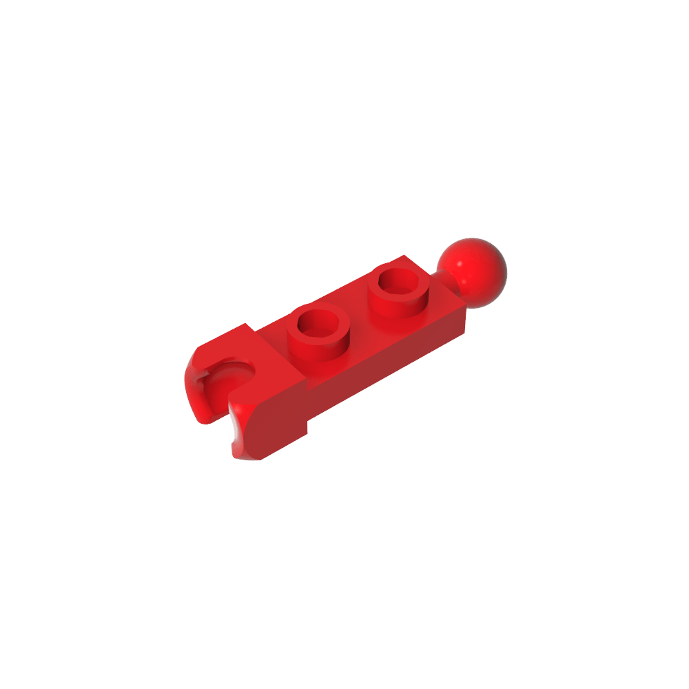 Placa especial 1 x 2 con copa de extremo de 5,9 mm y bola de remolque-MyGobricksEs