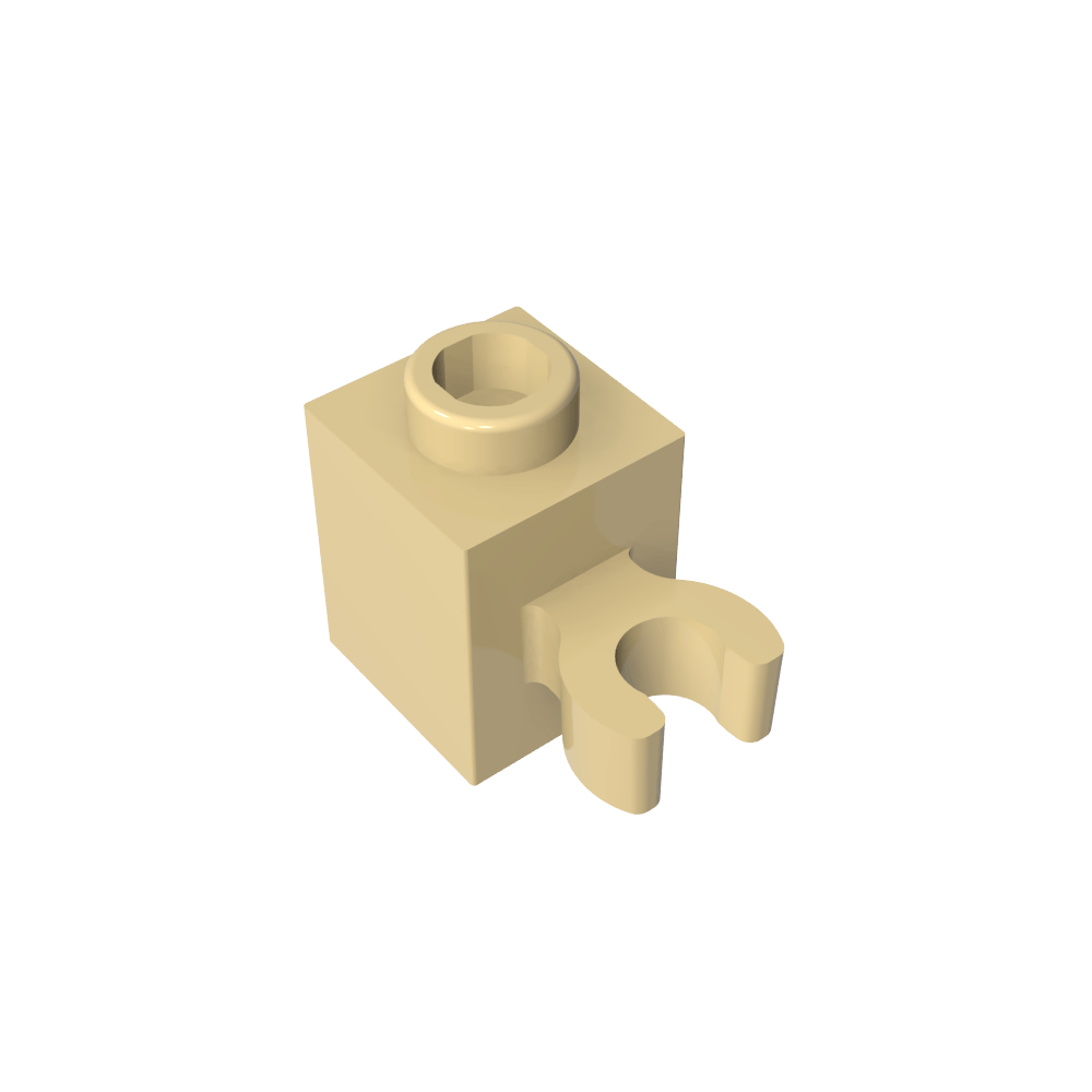 Ladrillo Especial 1 x 1 con Clip Vertical [Clip O Abierto, Perno Hueco]-MyGobricksEs