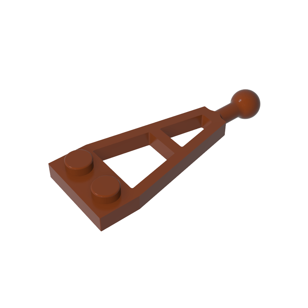 Placa especial 1 x 2 con bola de remolque larga-MyGobricksEs