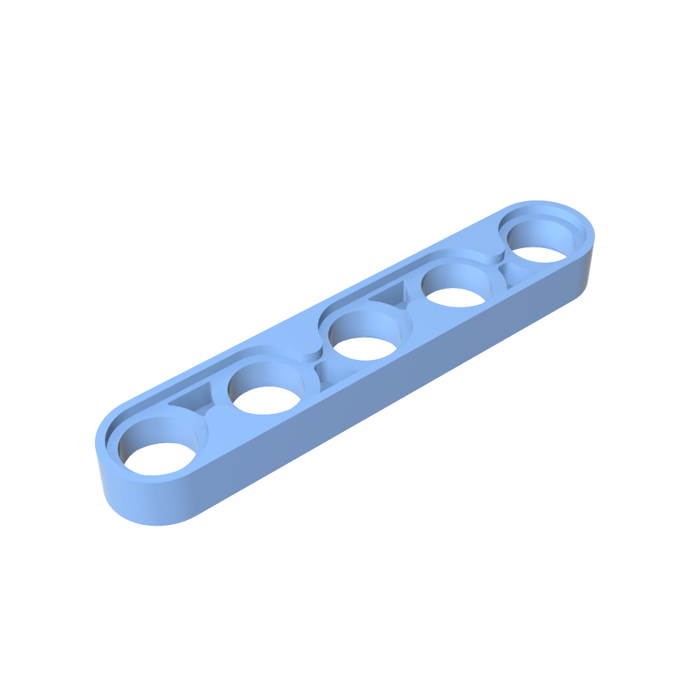 Viga técnica 1 x 5 delgada-MyGobricksEs