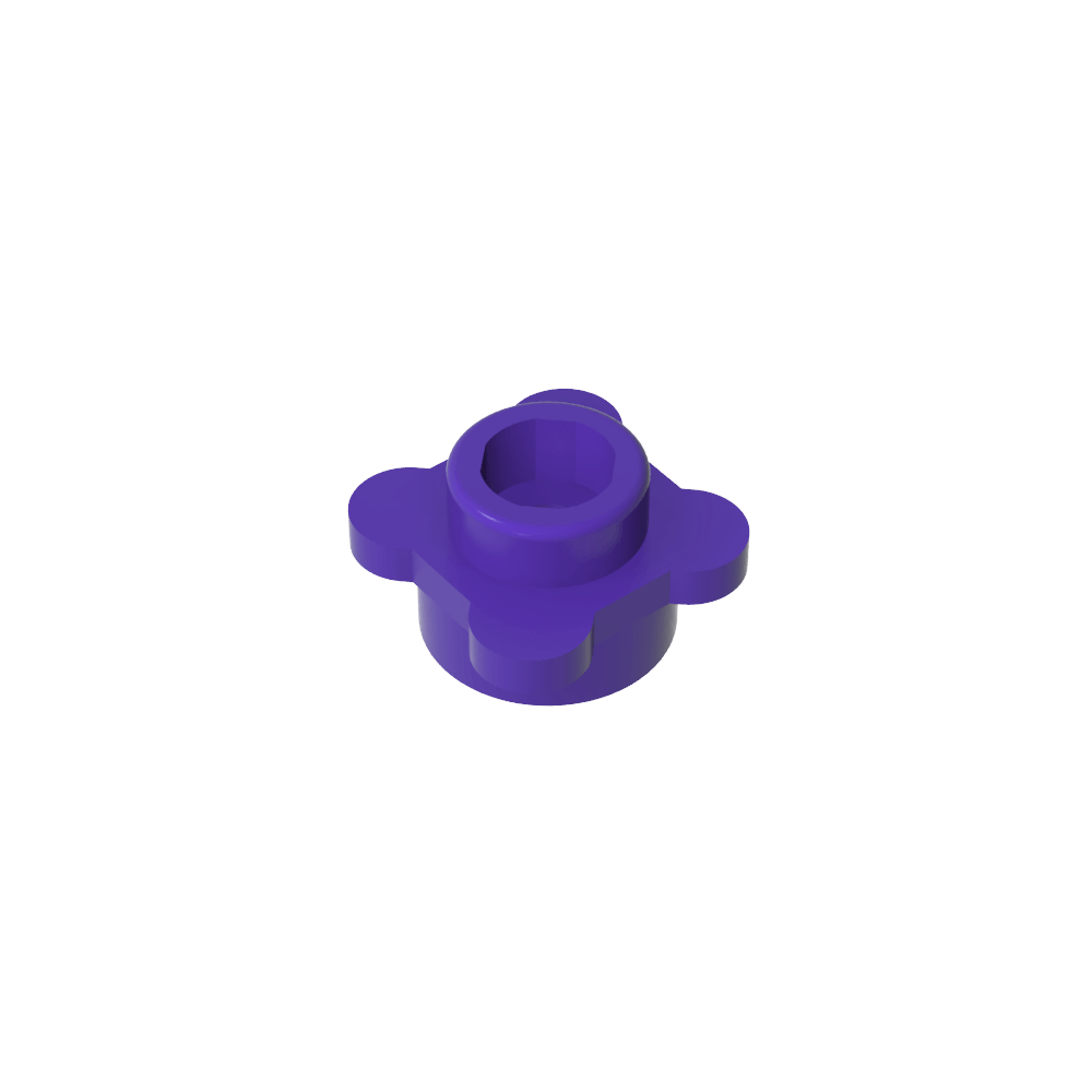 Planta, Flor, Plato Redondo 1 x 1 con 4 Pétalos-MyGobricksEs