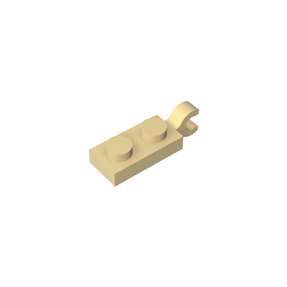 Placa Especial 1 x 2 con Clip Horizontal en el Extremo-MyGobricksEs