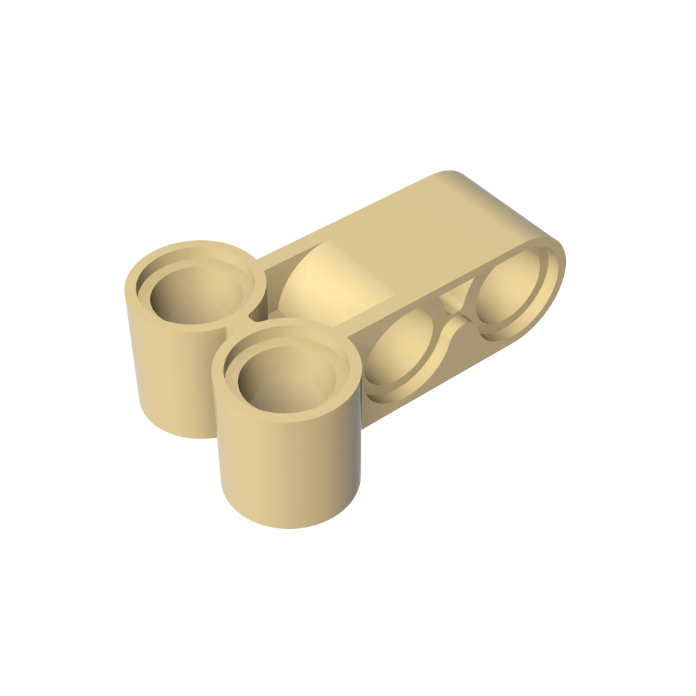 Conector de pin técnico perpendicular largo-MyGobricksEs
