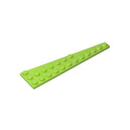Placa de cuña 12 x 3 izquierda-MyGobricksEs