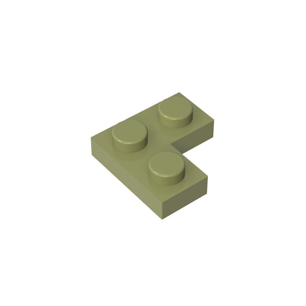 Placa 2 x 2 Esquina-MyGobricksEs