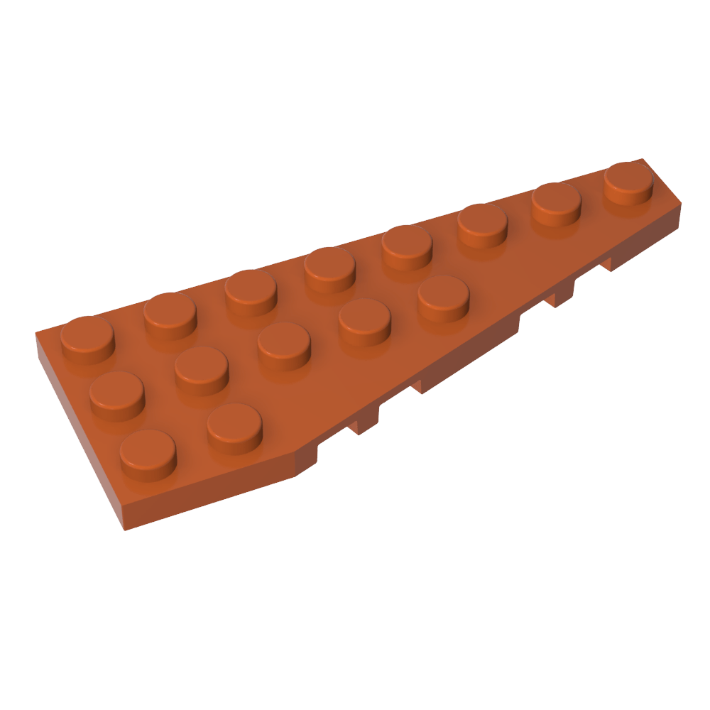 Placa de cuña 8 x 3 derecha-MyGobricksEs