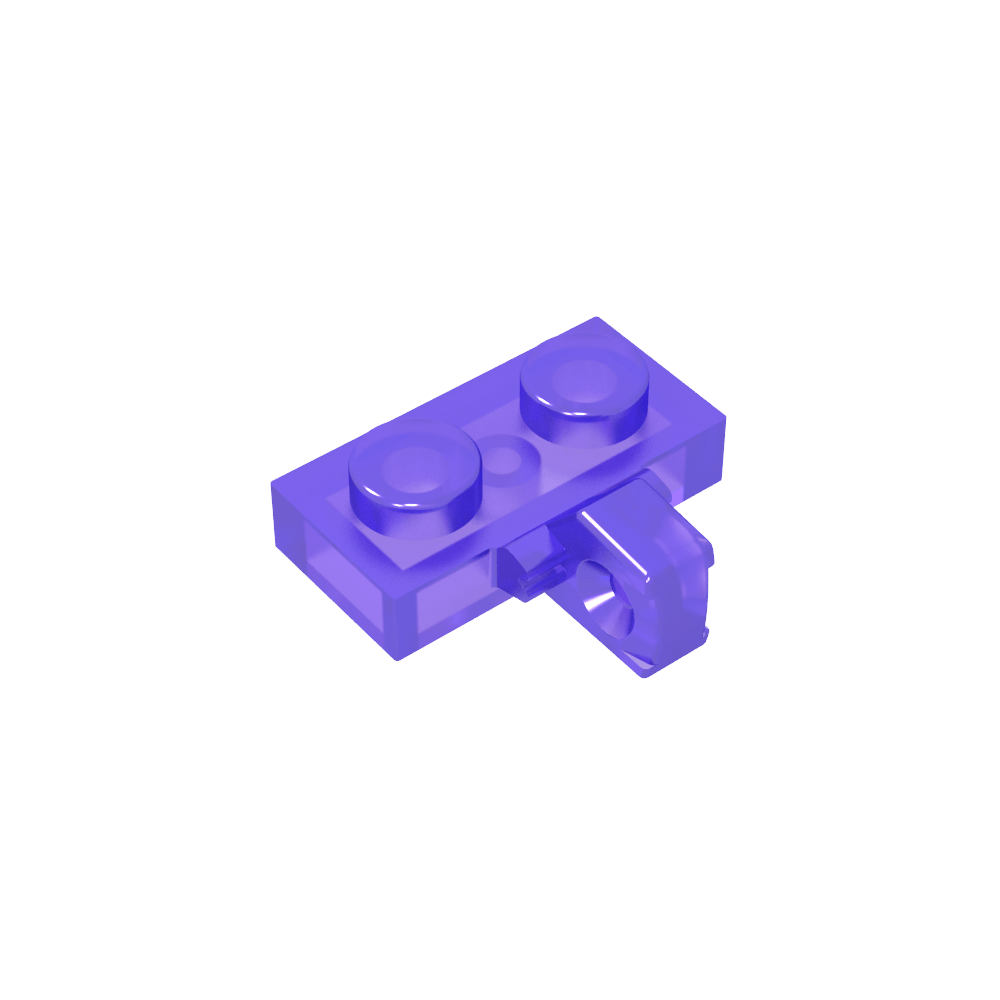 Placa de bisagra 1 x 2 con bloqueo con 1 dedo en el lateral, sin ranura-MyGobricksEs