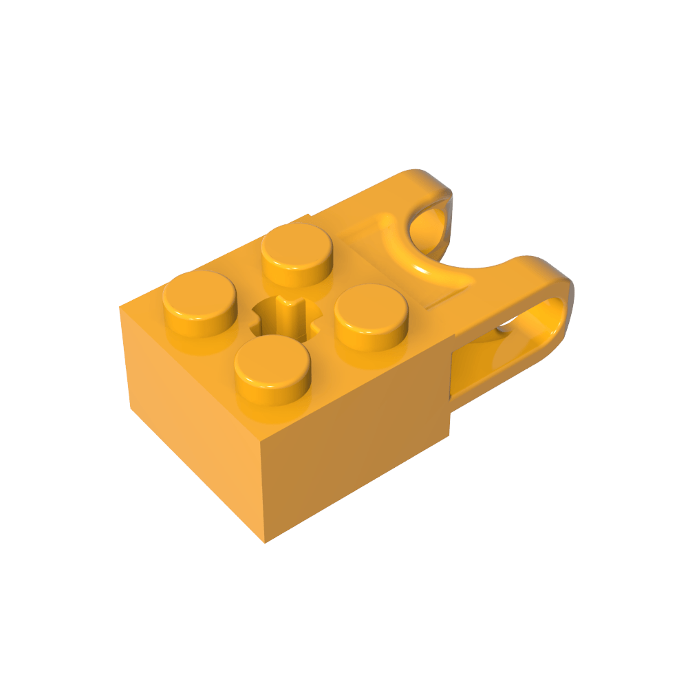 Technic Brick Special 2 x 2 con receptáculo de bola ancho y orificio para eje-MyGobricksEs
