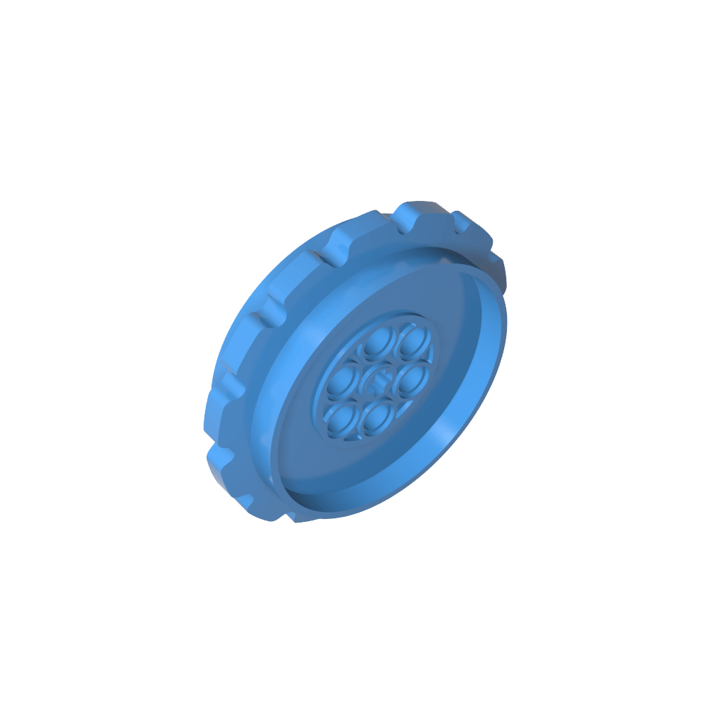 Rueda dentada Technic Tread de gran diámetro con 7 agujeros-MyGobricksEs