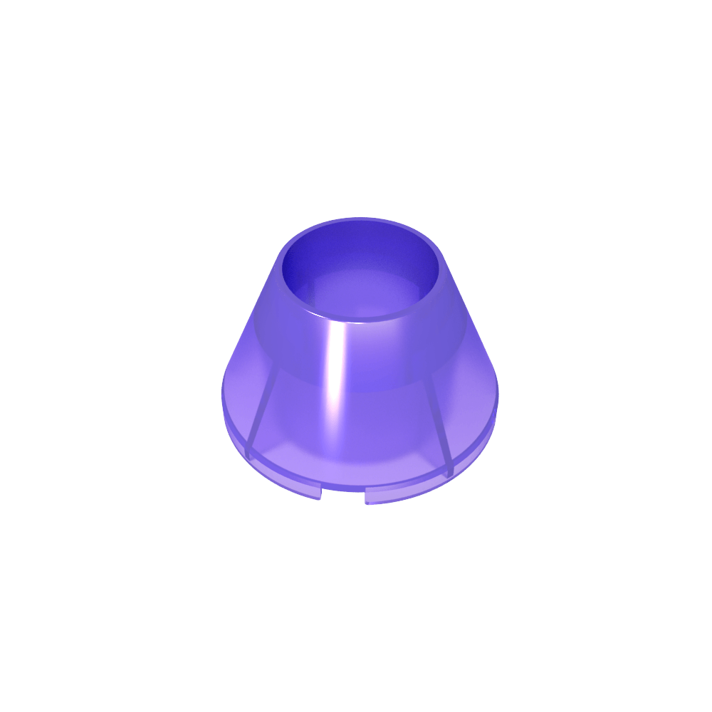 Cono 4 x 4 x 2 Hueco Sin Espárragos-MyGobricksEs