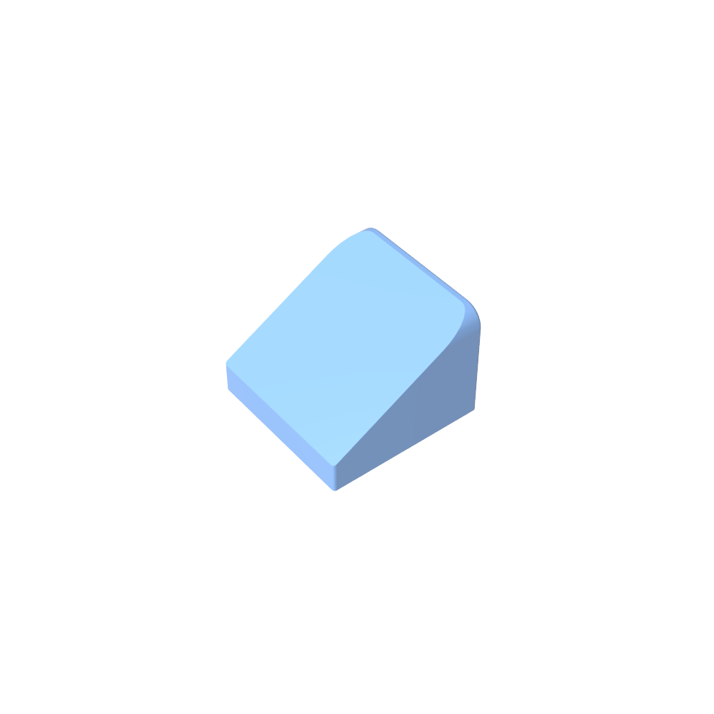 Pendiente 30° 1 x 1 x 2/3 (Pendiente de queso), Pendiente 30 1 x 1 Pendiente-MyGobricksEs