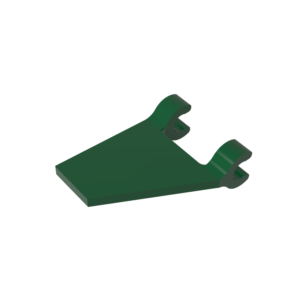 Bandera trapezoidal 2 x 2 con 2 clips [clips en U gruesos]-MyGobricksEs