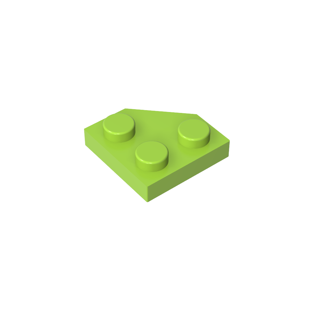 Placa de cuña de 2 x 2 con esquinas cortadas-MyGobricksEs