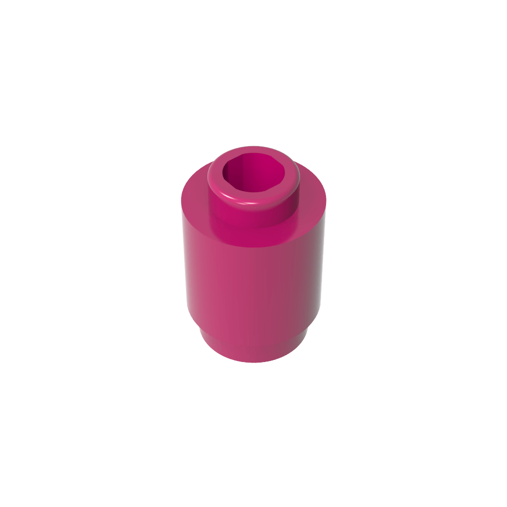 Ladrillo redondo 1 x 1 perno abierto-MyGobricksEs