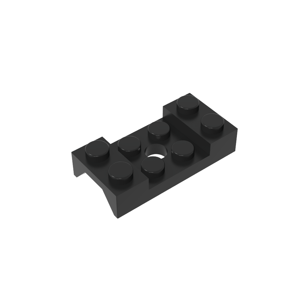 Paso de rueda, guardabarros 2 x 4 tachonado con orificio-MyGobricksEs