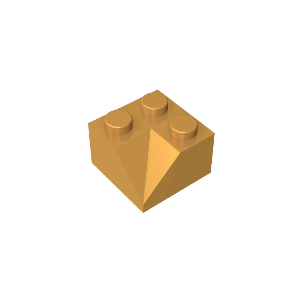 Pendiente 45° 2 x 2 Doble Cóncava-MyGobricksEs
