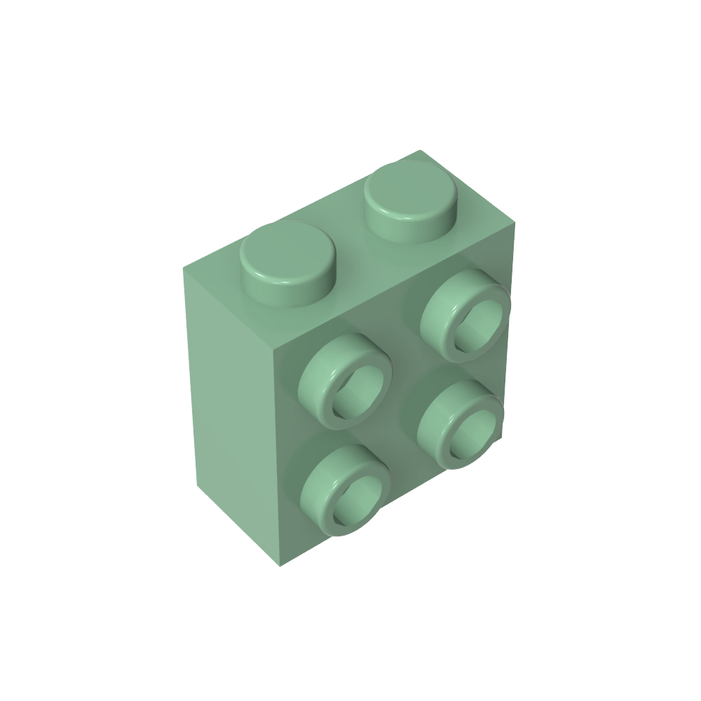 Ladrillo especial 1 x 2 x 1 2/3 con cuatro montantes en un lado-MyGobricksEs
