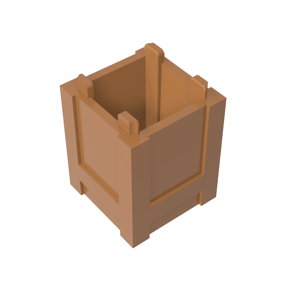 Caja contenedora 2 x 2 x 2 - Apertura superior-MyGobricksEs