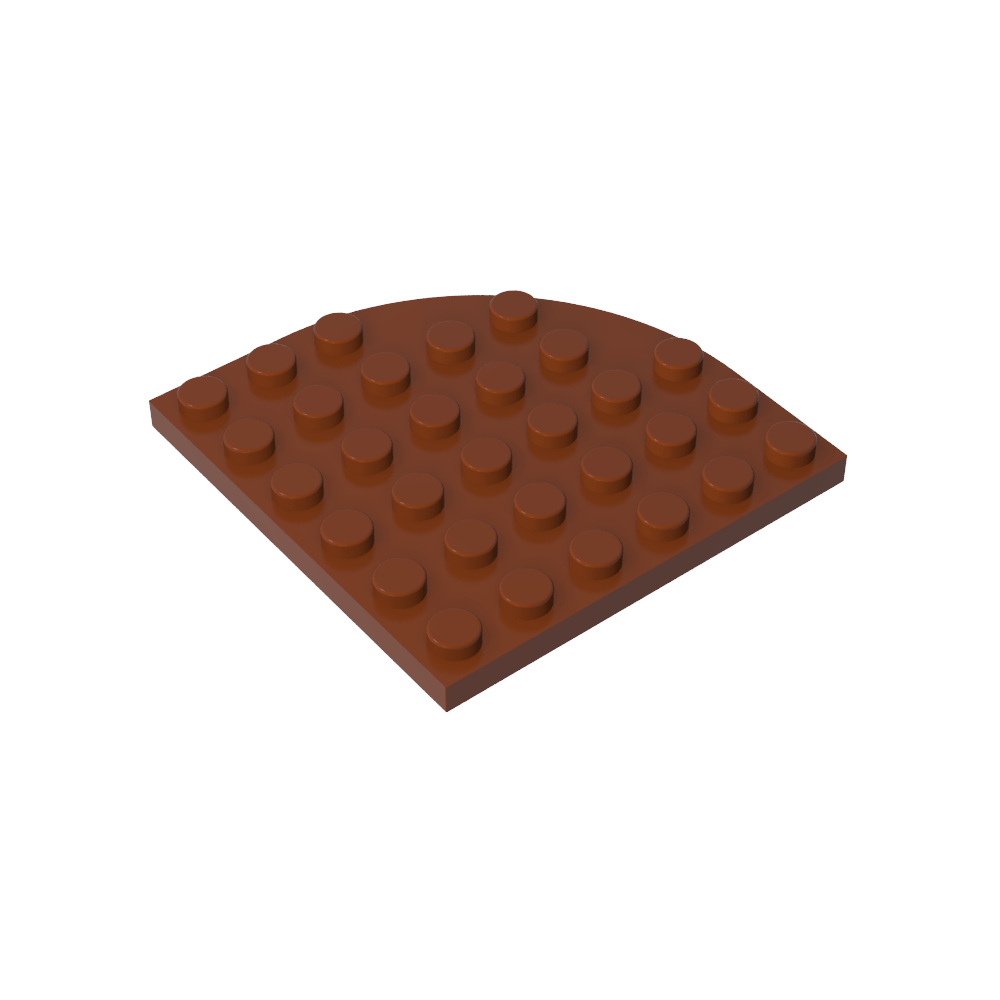 Placa de esquina redonda 6 x 6-MyGobricksEs