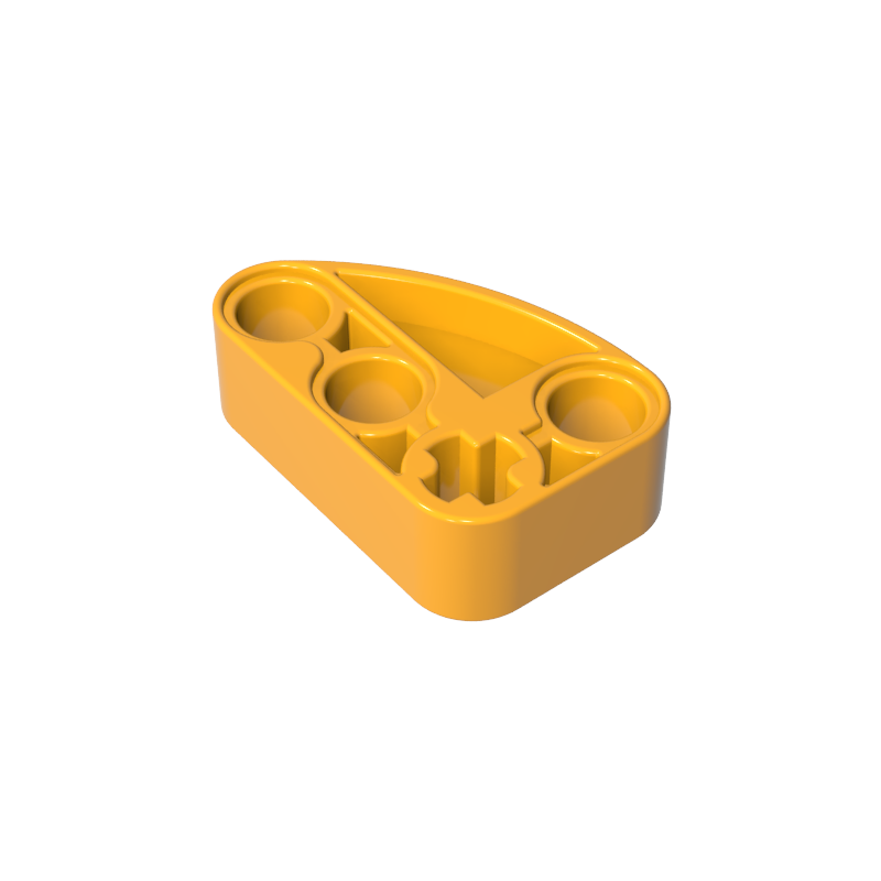 Viga técnica 2 x 3 en forma de L con un cuarto de elipse de espesor-MyGobricksEs