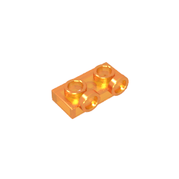 Placa, Modificada 1 x 2 con 2 puntos salientes Invertida-MyGobricksEs