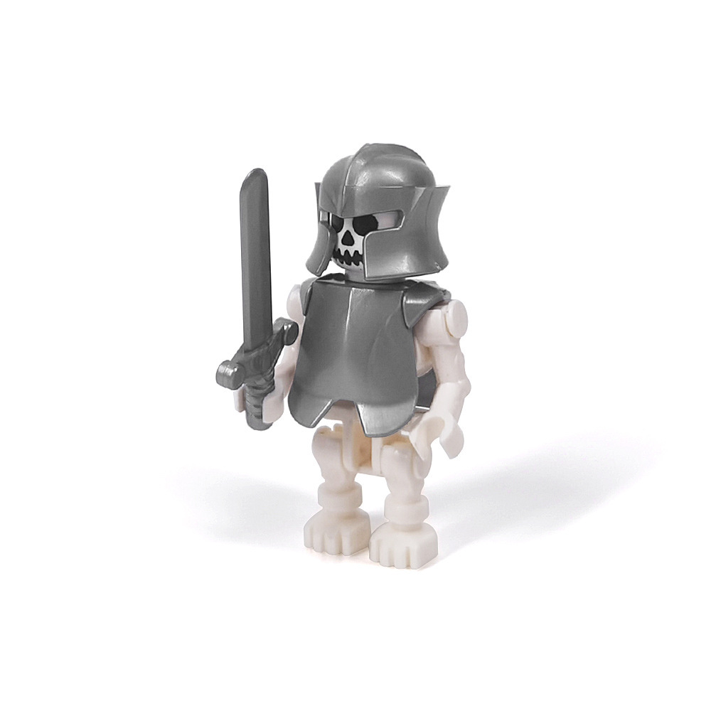 Figuras de esqueletos de Halloween, figuras de fantasmas y dioses de la muerte, figuras de bloques de construcción de cementerios