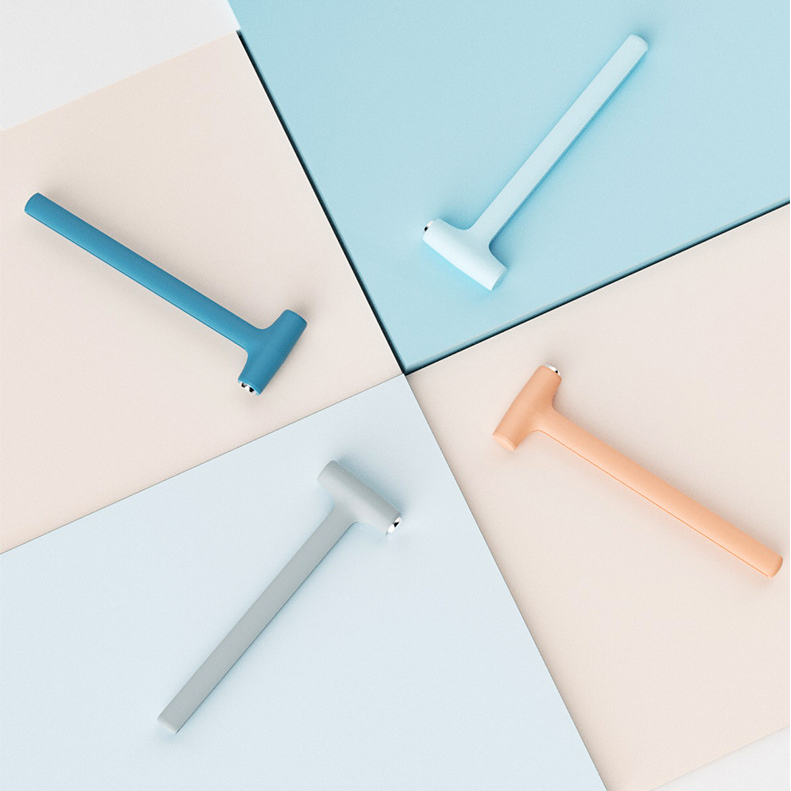 Martillo para bloques de construcción, martillo pequeño con cabeza metálica, herramienta auxiliar para bloques de construcción entrelazados compatibles con la serie