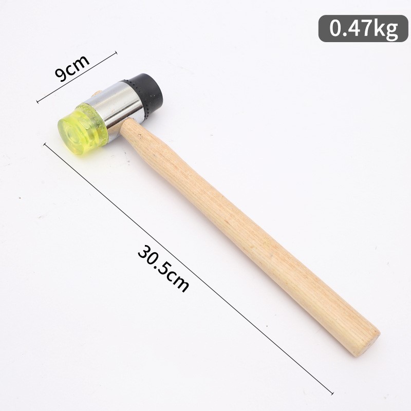 Martillo de montaje MOC grande, herramienta de construcción con punta de goma para ensamblaje de bloques de construcción, martillo de instalación de grado industrial