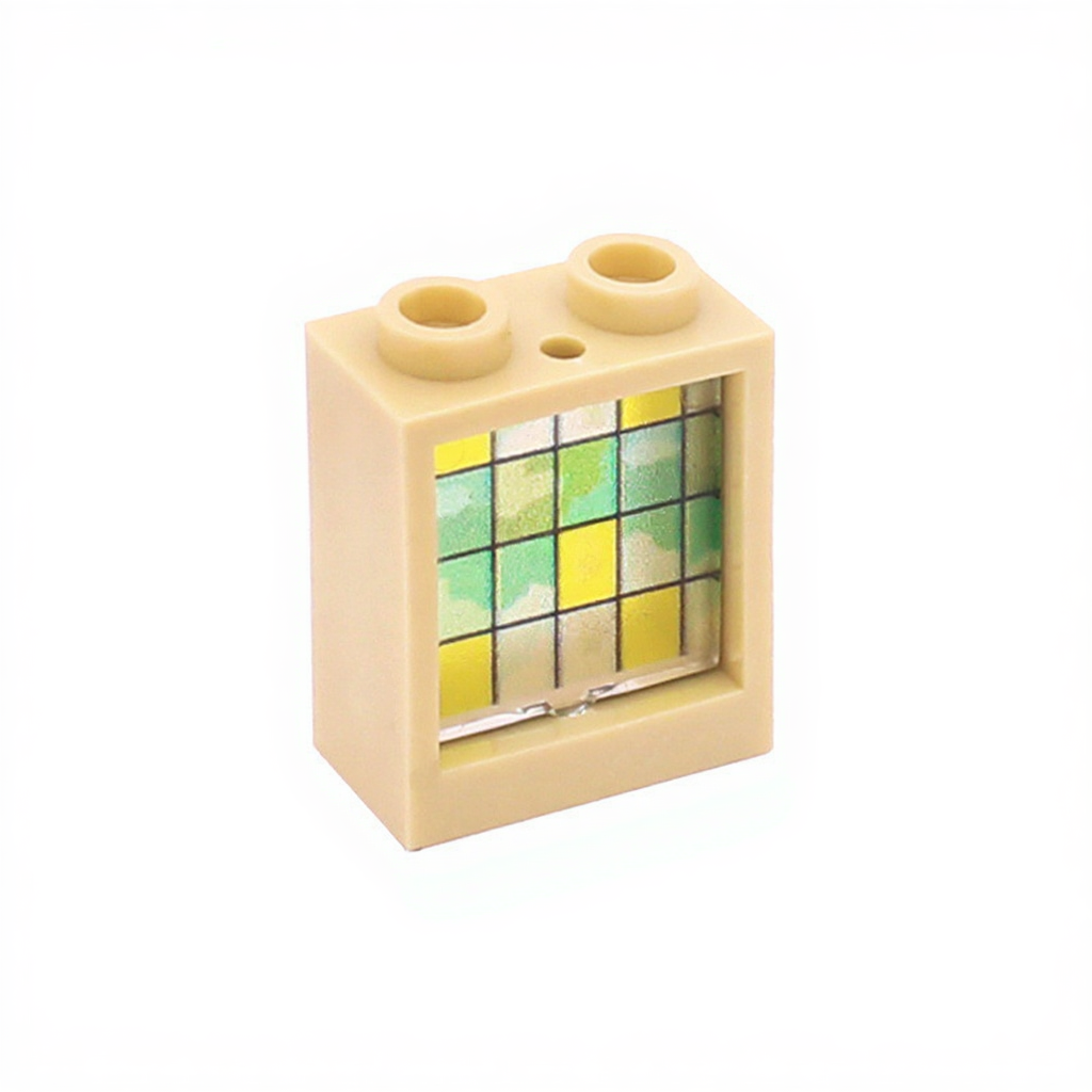 Ventanas de vidrio de 1x2x2 y paneles de pared de colores | 5 colores de marco y 6 estilos de vidrio | Compatible con n.° 60592 y n.° 60601
