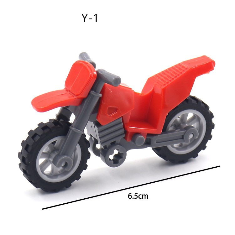 Escena militar moderna con piezas compatibles, ideal para montar motocicletas de dos ruedas, 10 bloques pequeños.