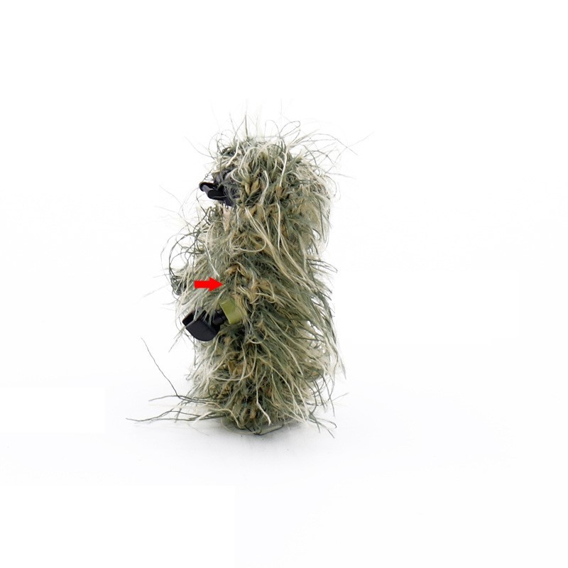 Traje de camuflaje de hierba y nieve MOC, hecho a mano en lana, accesorios para figuras de bloques (10 unidades)