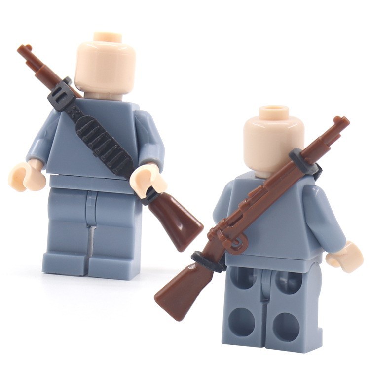 Cinturón de pistola MOC de la serie militar moderna de la Segunda Guerra Mundial, equipo militar para minifiguras, accesorios para bloques de construcción de partículas pequeñas x 20