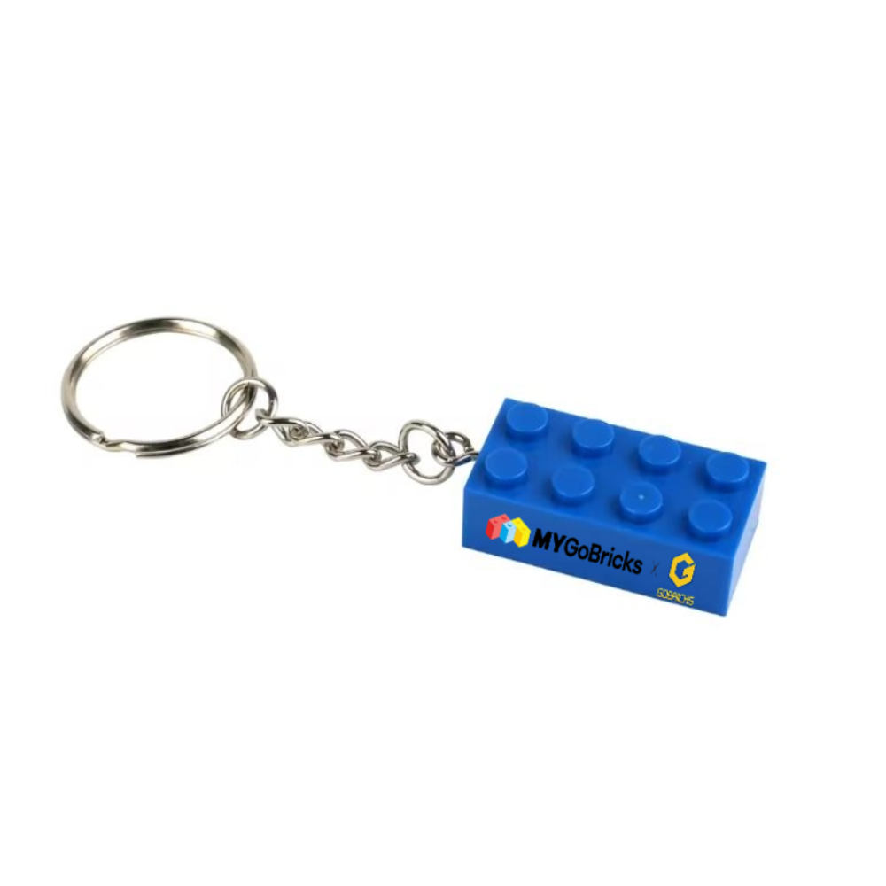 Llavero personalizado de bloques de construcción de 2x4 en colores caramelo, colgante de llavero de ladrillo personalizado, adorno colgante con logotipo e imagen personalizada de doble cara
