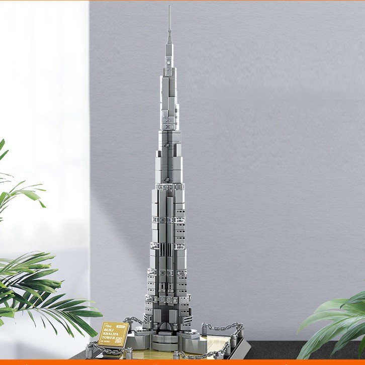 Wange - Burj Khalifa Dubai, Emiratos Árabes Unidos - Set de mini bloques de construcción 4222 (compatible)