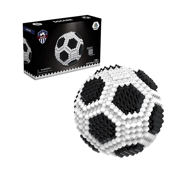 Rompecabezas 3D de fútbol KADELE: juguete STEM de 14 caras, donde cada "clic" construye un sueño.