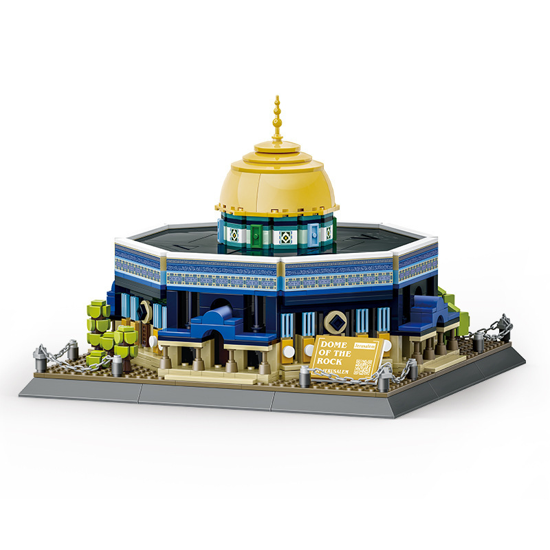 Wange - Set de construcción Cúpula de la Roca de Jerusalén, 5243 mini ladrillos compatibles