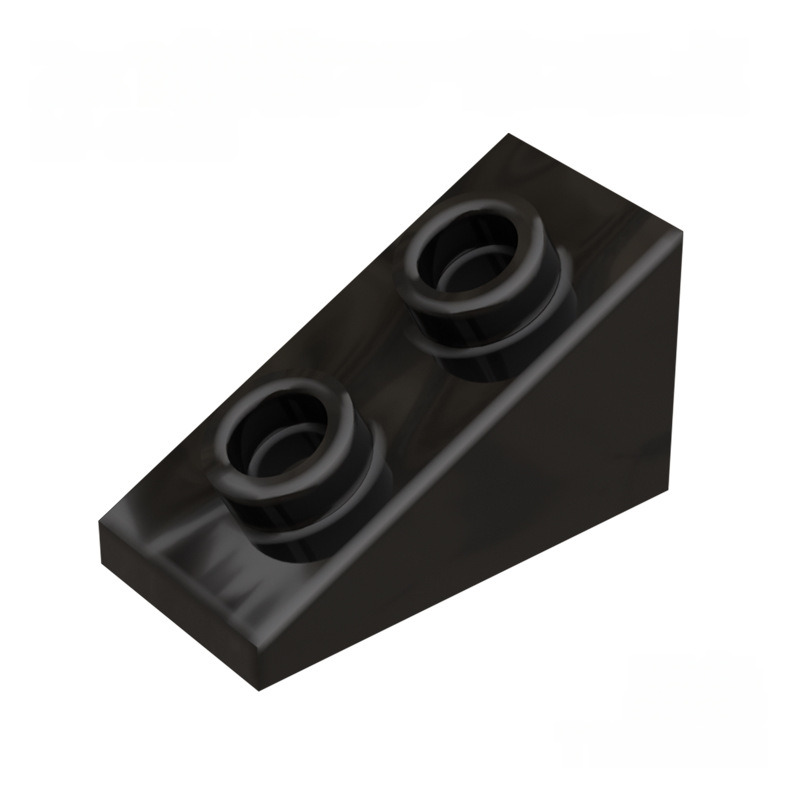 Kf-0163 Piezas de bloques de construcción pequeños, pendiente 2x1 (25 grados) con 2 orificios para espárragos, 100 g (aprox. 203 piezas) Marca no Gobricks