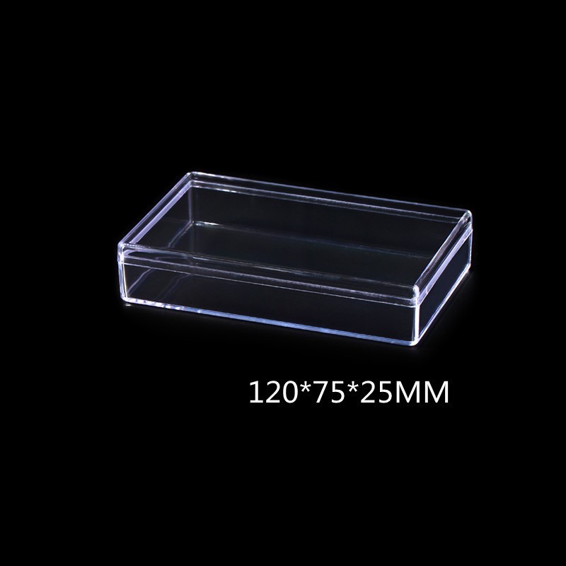 Cajas rectangulares transparentes en varios estilos, cajas de clasificación de acrílico transparente para bloques de construcción.