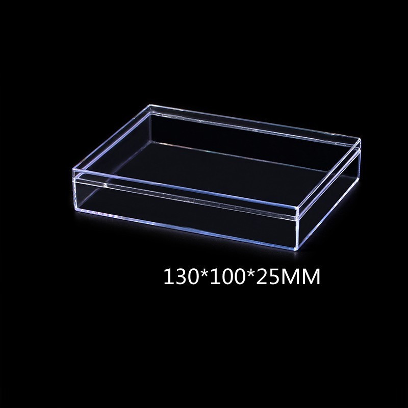Cajas rectangulares transparentes en varios estilos, cajas de clasificación de acrílico transparente para bloques de construcción.