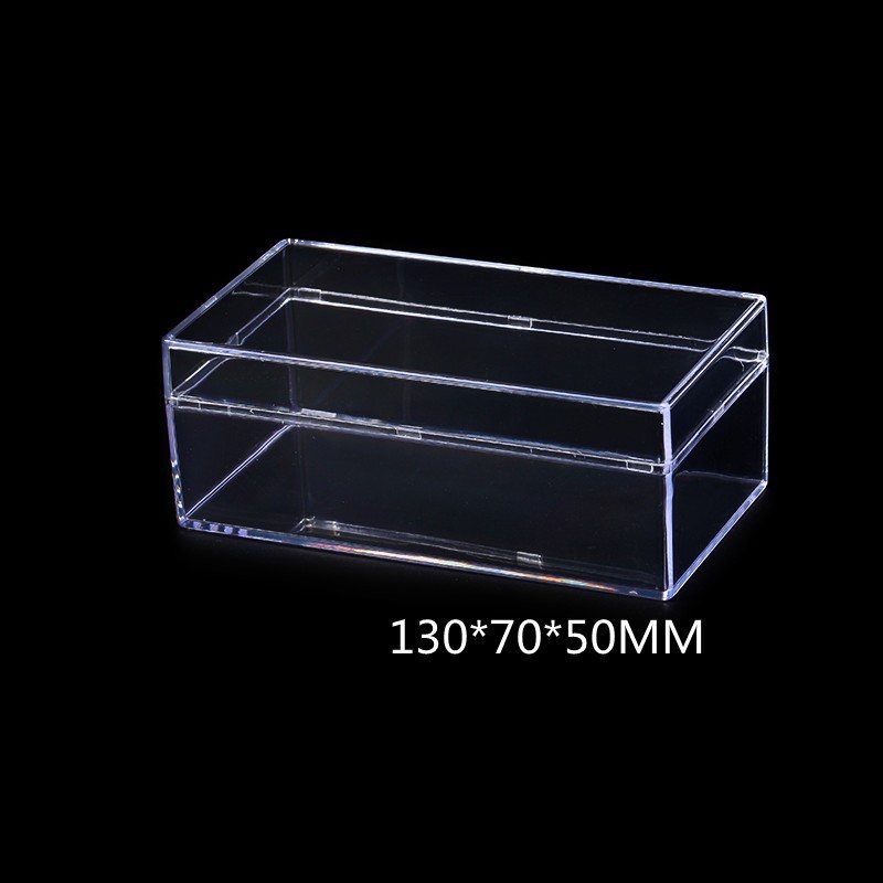 Cajas rectangulares transparentes en varios estilos, cajas de clasificación de acrílico transparente para bloques de construcción.