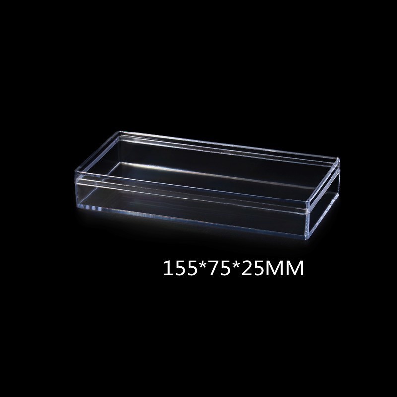 Cajas rectangulares transparentes en varios estilos, cajas de clasificación de acrílico transparente para bloques de construcción.