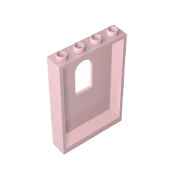 Panel 1 x 4 x 5 con ventana arqueada-MyGobricksEs