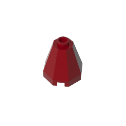 Cono 2 x 2 x 1 2/3 Octogonal, Stud Abierto-MyGobricksEs