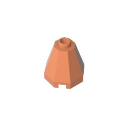 Cono 2 x 2 x 1 2/3 Octogonal, Stud Abierto-MyGobricksEs