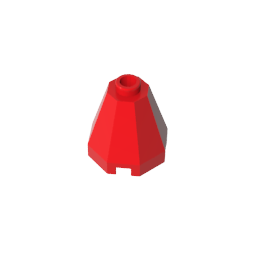 Cono 2 x 2 x 1 2/3 Octogonal, Stud Abierto-MyGobricksEs