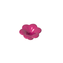 Planta, Kit de accesorios para exterior, Flor con 6 pétalos redondeados y alfiler-MyGobricksEs